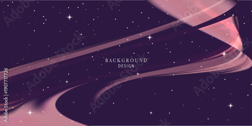 Wave cosmic dust background purple gradient