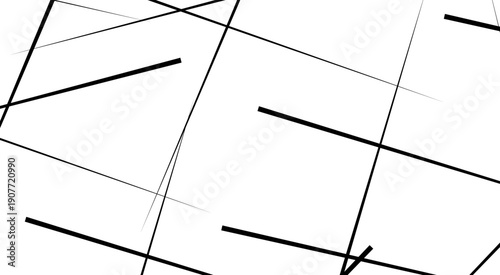 Random geometric line pattern on a transparent background. Random chaotic lines abstract geometric patterns of modern design.
