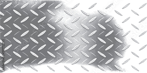 Metal diamond plate texture background.Industrial silver checker plate background.