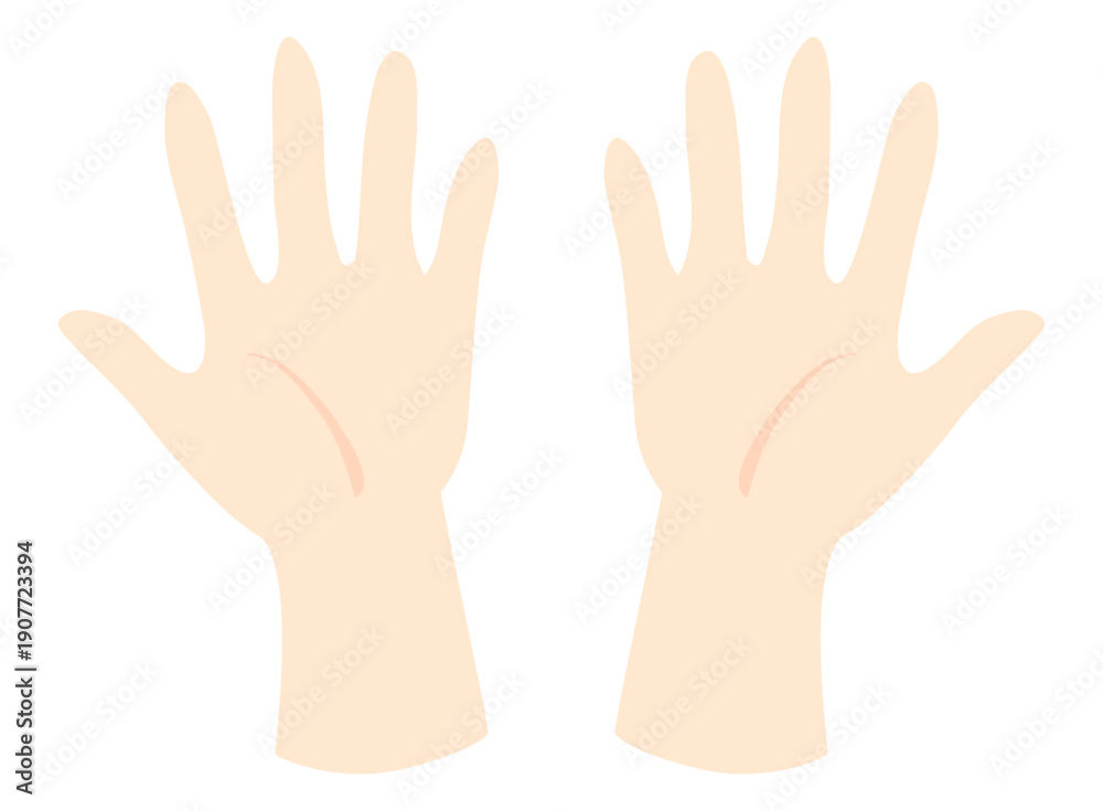 Fototapeta premium 広げた両手