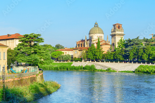 Wallpaper Mural Awesome view of San Giorgio in Braida at Verona, Italy Torontodigital.ca