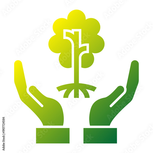 Environmental Conservation green gradient icon