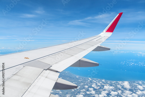 Wallpaper Mural Awesome view of the Earth under the airplane wing Torontodigital.ca