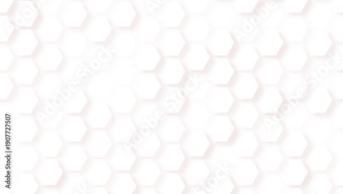 Hexagon white background. Geometric grid. Honeycomb texture. Black honeycomb on a white background. Seamless texture. Isometric geometry. 