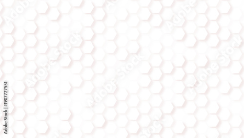 Hexagon white background. Geometric grid. Honeycomb texture. Black honeycomb on a white background. Seamless texture. Isometric geometry. 