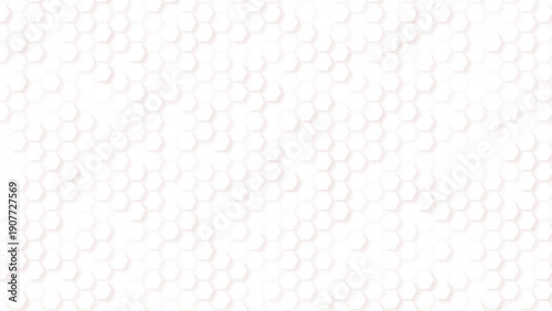 Hexagon white background. Geometric grid. Honeycomb texture. Honey wallpaper. Hex structure. Mosaic wall. Seamless Hexagon Geometric Pattern Background. 
