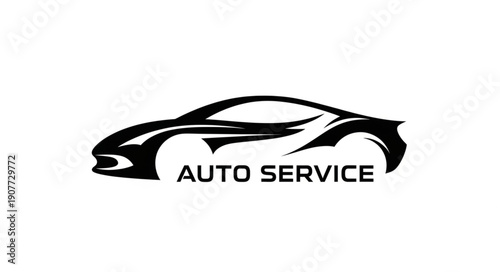 Car Auto Service Logo Design.
