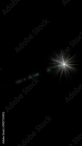 Wallpaper Mural Starburst light radiates outward from center against black background Torontodigital.ca