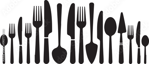 Cutlery tableware icons