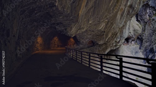 Wallpaper Mural Aerial view of Yanzikou (Swallow Grotto) Trail and Liwu River gorge. Taroko National Park, Taiwan. Torontodigital.ca