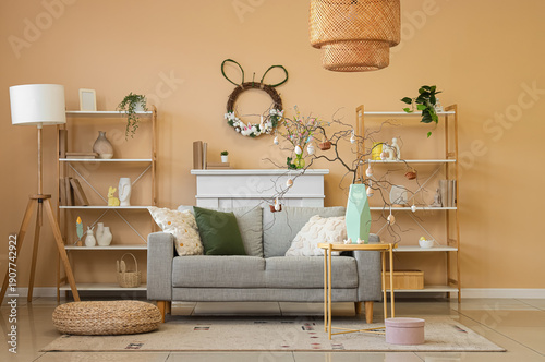 Interior of living room dec...