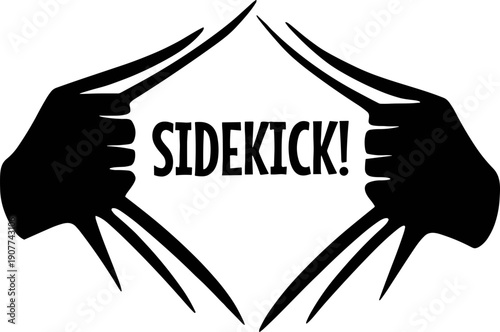 Every superhero needs a sidekick Svg, Father's Day sidekick Tear Away Svg