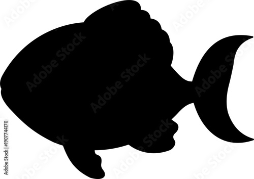 silhouette of a fish