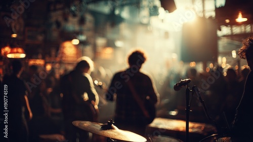 Vibrant Energy of a Live Music Performance in an Intimate Setting