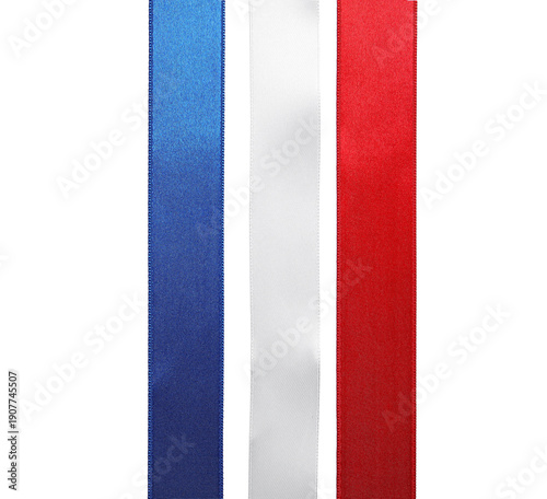 France flag made of ribbons...