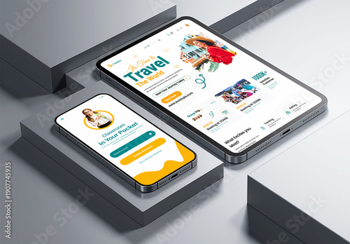 Tablet and Smartphone Mockup