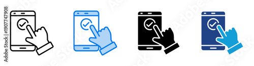 Usability  icon set multiple style collection