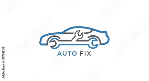 Car Repair Service Logo Design.