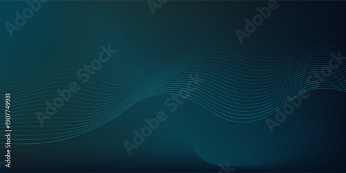 This modern graphic background uses thin wavy lines, creating depth and fluidity.