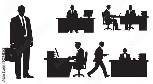 Office People Collaboration Concept – Teamwork, Technology, Innovation, and Business Success