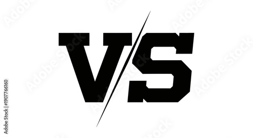 VS Comparison Icon – Versus Battle Contrast Matchup Symbol