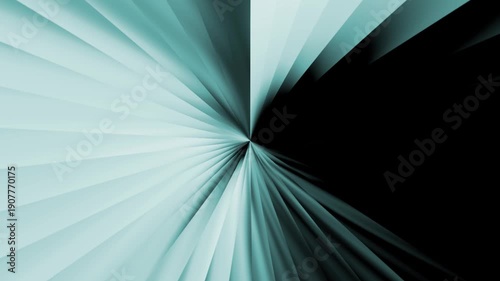 Teal Radial Light Rays Speed Tunnel Motion Background Futuristic Warp Zoom Burst Abstract Energy Loop Animation