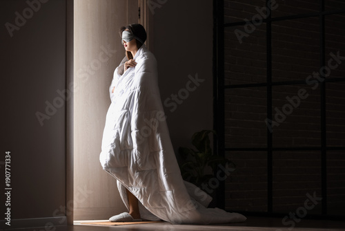 Female sleepwalker with sle...