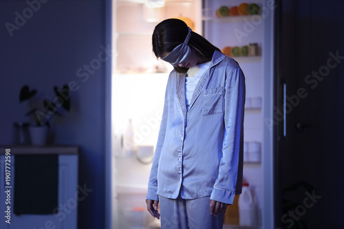 Female sleepwalker with sle...