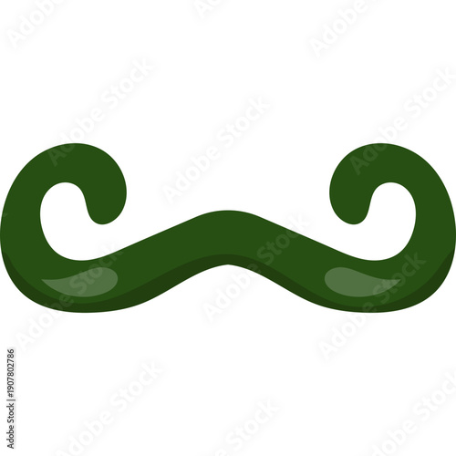 Mustache St Patrick's Illustration