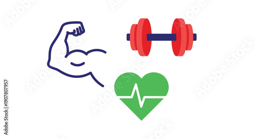 Gym Membership Line graphic illustration