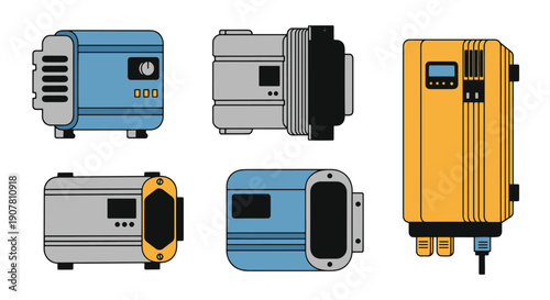 Inverter Line art colorful design