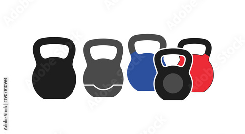Kettlebell Line art color clean design