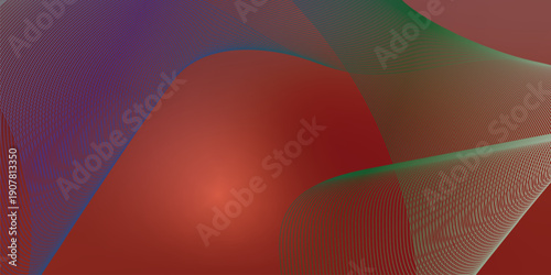 Red and brown abstract shape grainy gradient background with black backdrop and noisy texture wide banner poster header design