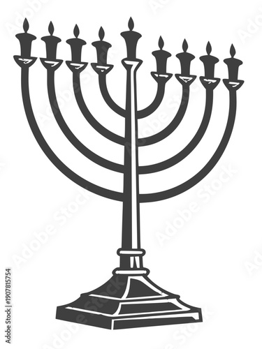 menorah silhouette

