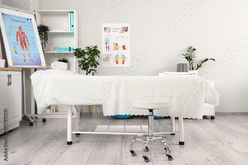 Interior of massage therapi...