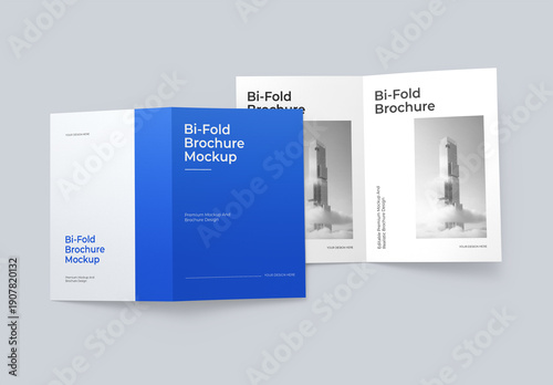 Clean Bifold Brochure Mockup Template