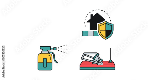 Pest Control Line art illustration