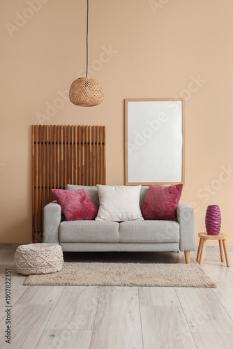 Interior of modern living r...