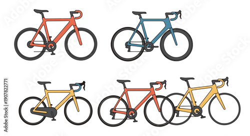 Road Bike Line art high quality