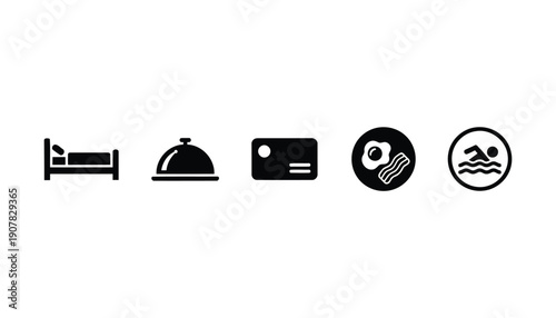 Versatile Tourism and Accommodation Symbol Collection