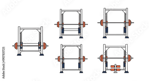 Smith Machine Line color unique design