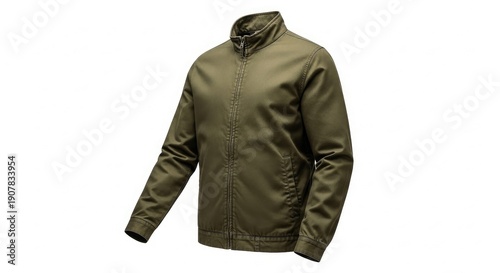 Olive green jacket mockup