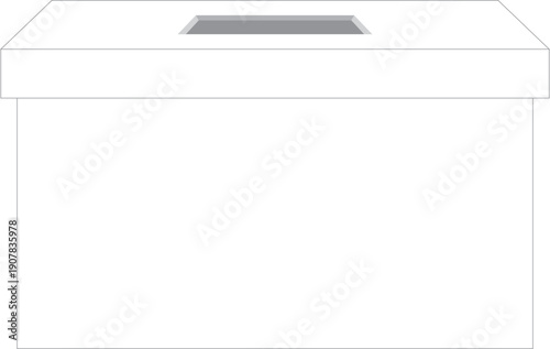 흰색 투표함
