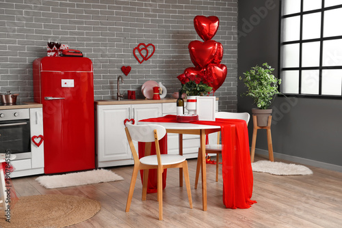 Interior of kitchen decorat...