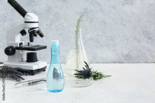 Microscope, laboratory glas...