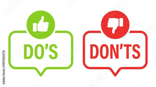 Do's and Don'ts guidelines for best practices and rules.