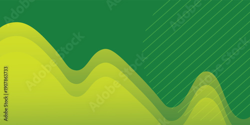 Abstract green geometric background. Art and Illustration eps10