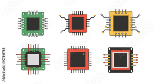 Foto Embedded System Line art colorful