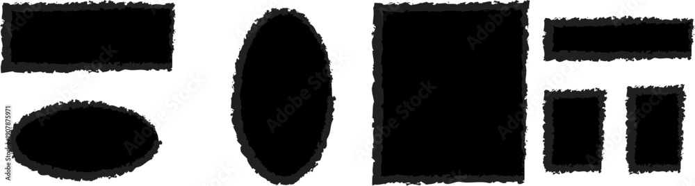 Obraz premium set of vintage stamps with space for text. Blank postage stamp. Clean postage stamp template.vector illustration .