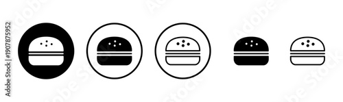 Burger icon logo design. burger sign and symbol. hamburger